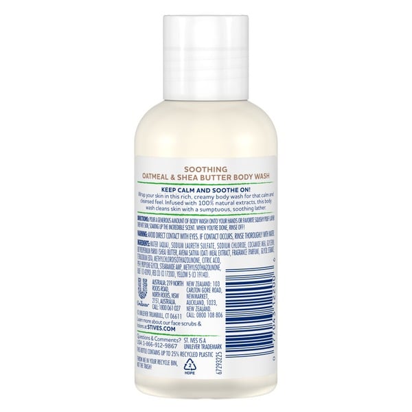 St. Ives Soothing Oatmeal Bodywash 3oz - Image 2