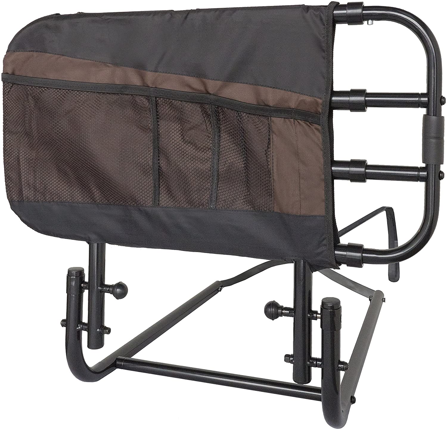 Stander EZ Adjust Bed Rail, Adjustable Home Hospital Bed Rail and Bed Assist Grab Bar for Elderly Adults, Includes Organizer Pouch - Image 6