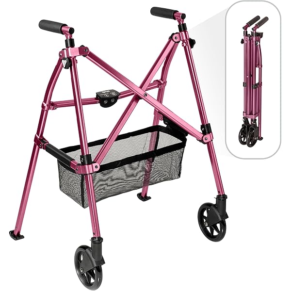 Stander EZ Fold and Go Walker 38" Regal Rose 4300 - Image 2