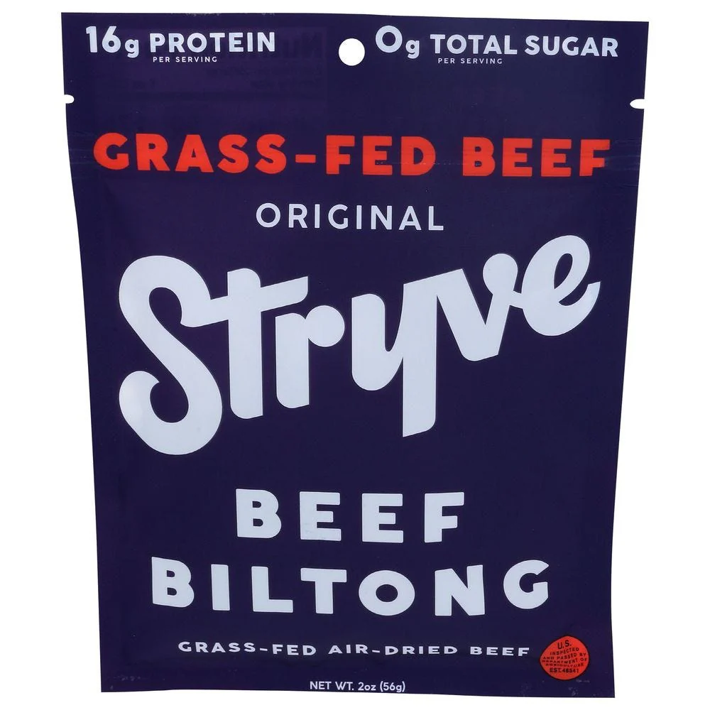 Stryve Foods, Original Beef Biltong Grass Fed, 2 Oz - Image 2