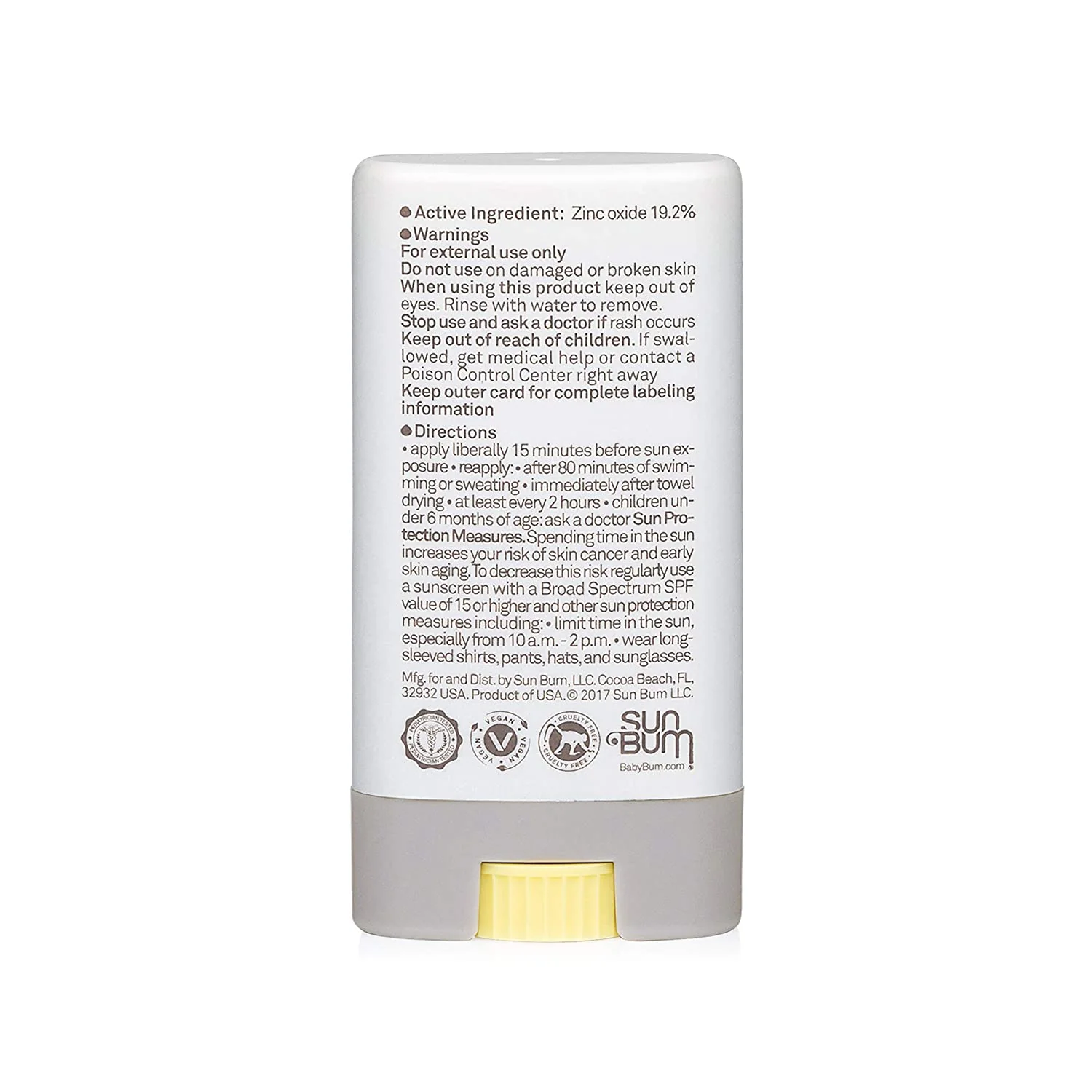 Sun Bum Spf 50 Sunscreen Baby Stick 0.45Oz - Image 3