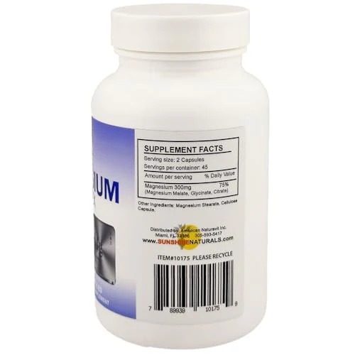 Sunshine Naturals Triple Magnesium Complex, 300mg, 90 Capsules - Image 3