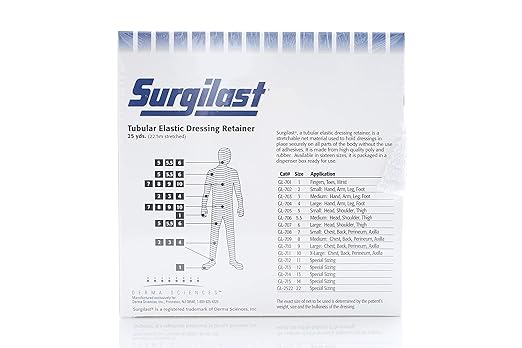 Surgilast Tubular Elastic Bandages 25.5" x 25yd Size 6 Gl-507 - Image 2