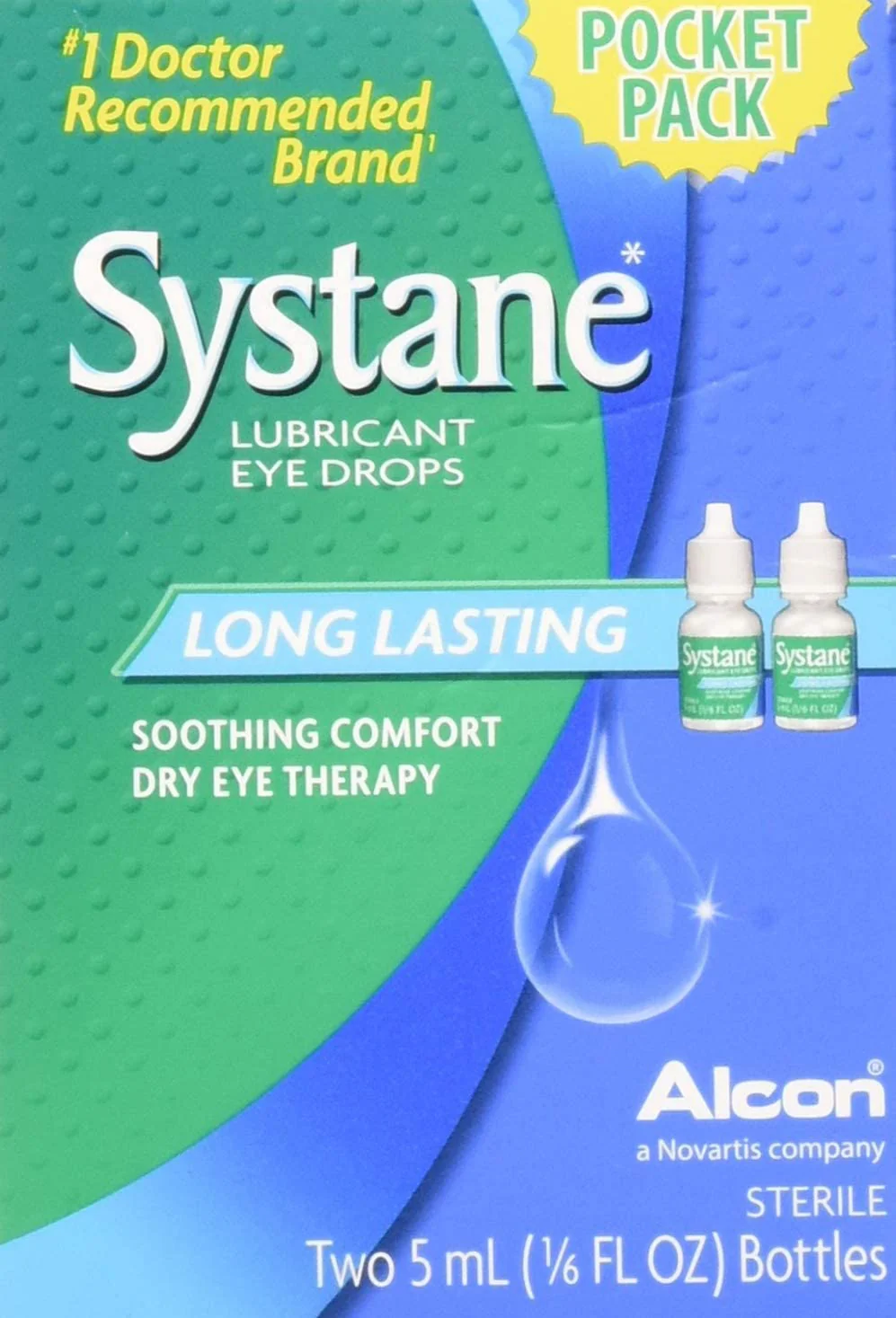 Systane Long Lasting Lubricant Eye Drops. Original - Image 2