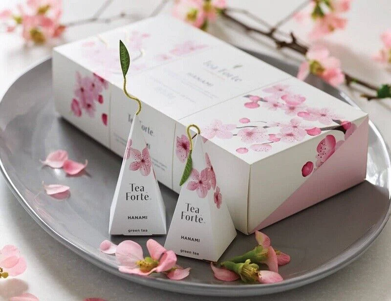Tea Forte Hanami Green Tea Cherry And Rose Petals Box x10 - Image 2