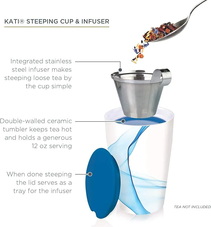 Tea Forte Kati Cup Bleu Tea Infuser Mug - Image 2