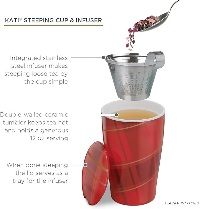 Tea Forte Kati Warming Joy Red Tea Infuser Mug - Image 2