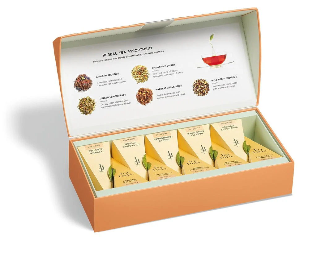 Tea Forte Petite Presentation Box Herbal Tea Assortment 10 Pouches - Image 2