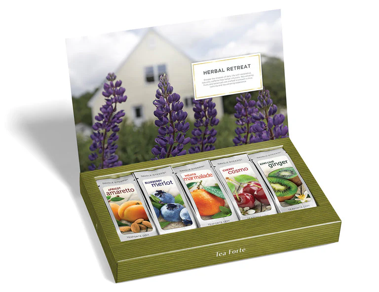 Tea Forte Single Steeps Herbal Retreat 15 Pouches - Image 2