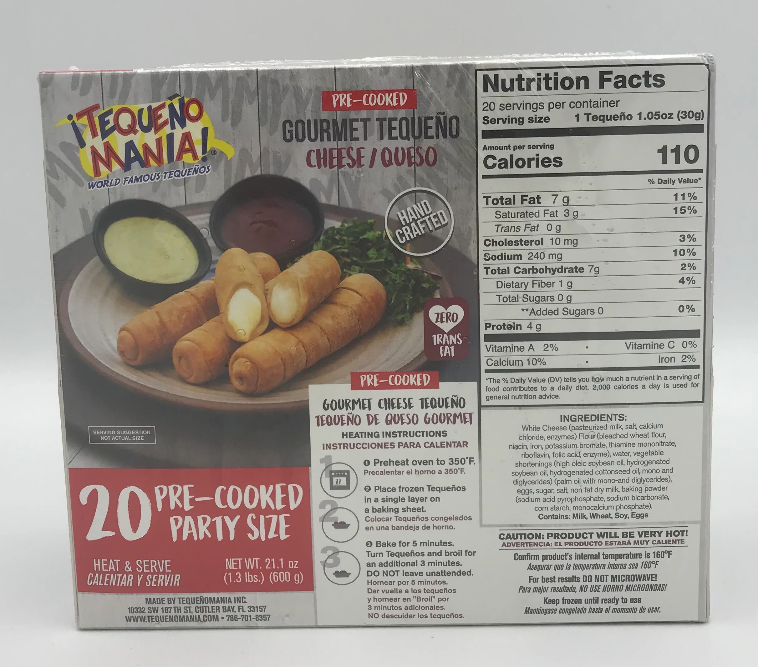 Tequeño Mania Tequeños de Queso 20 Units - Image 2