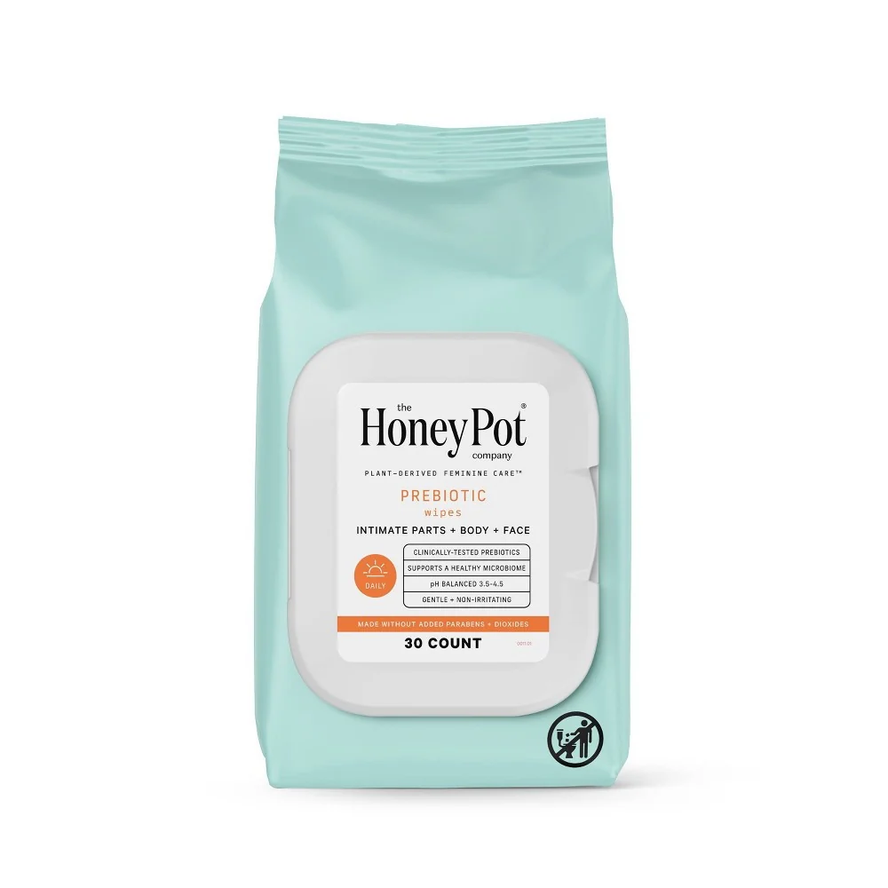 The Honey Pot Company, Prebiotic Feminine Cleansing Wipes 30ct