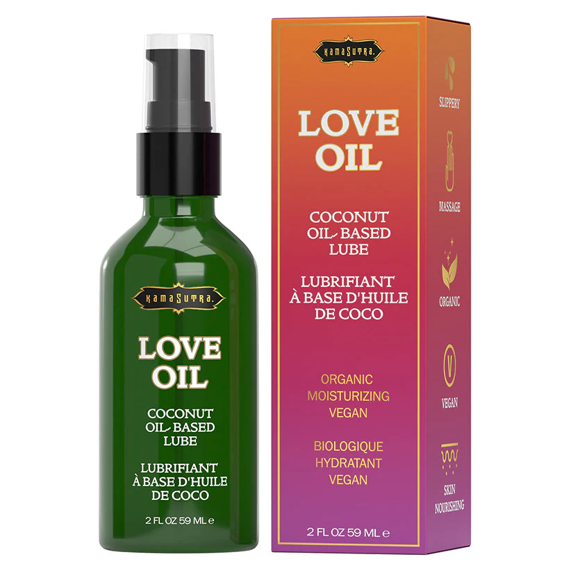 The Kama Sutra Company Love Oil Coconut Oil-Based Lube – 2 Oz