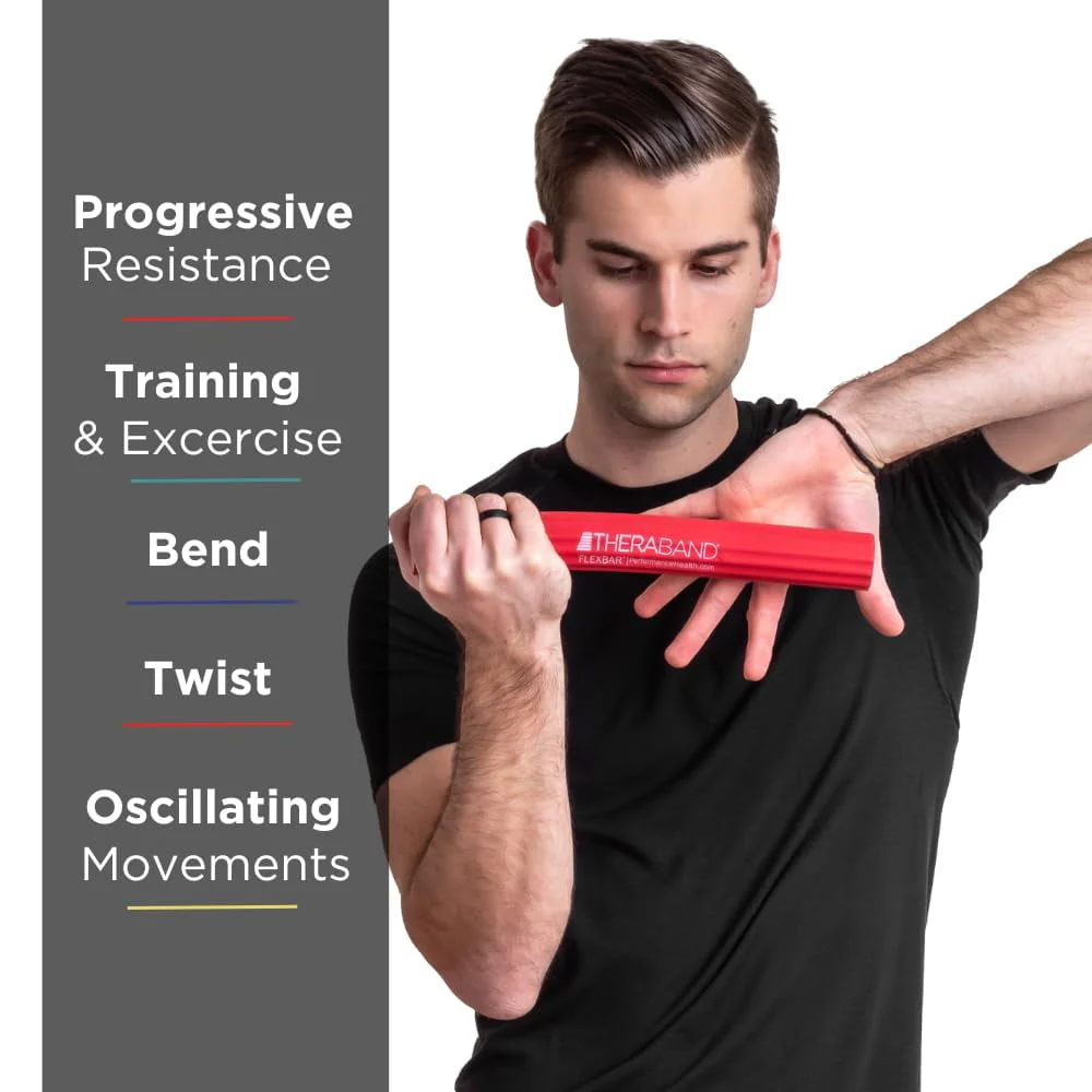 Theraband Flexbar Elbow Wellness LV1 Red - Light - Beginner - Image 2