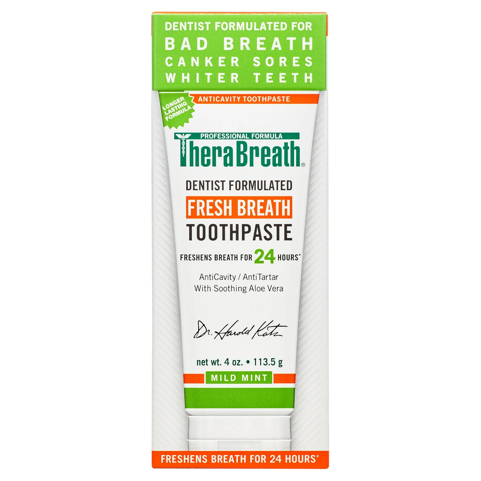 Therabreath Fresh Breath Toothpaste 4oz