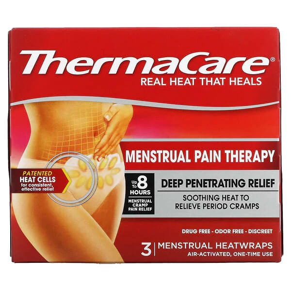 Thermacare Menstrual Pain Therapy Heatwraps 3ct