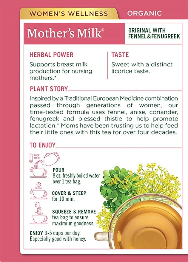 Traditional Medicinals Mother's Milk Tea 16ct - Image 2