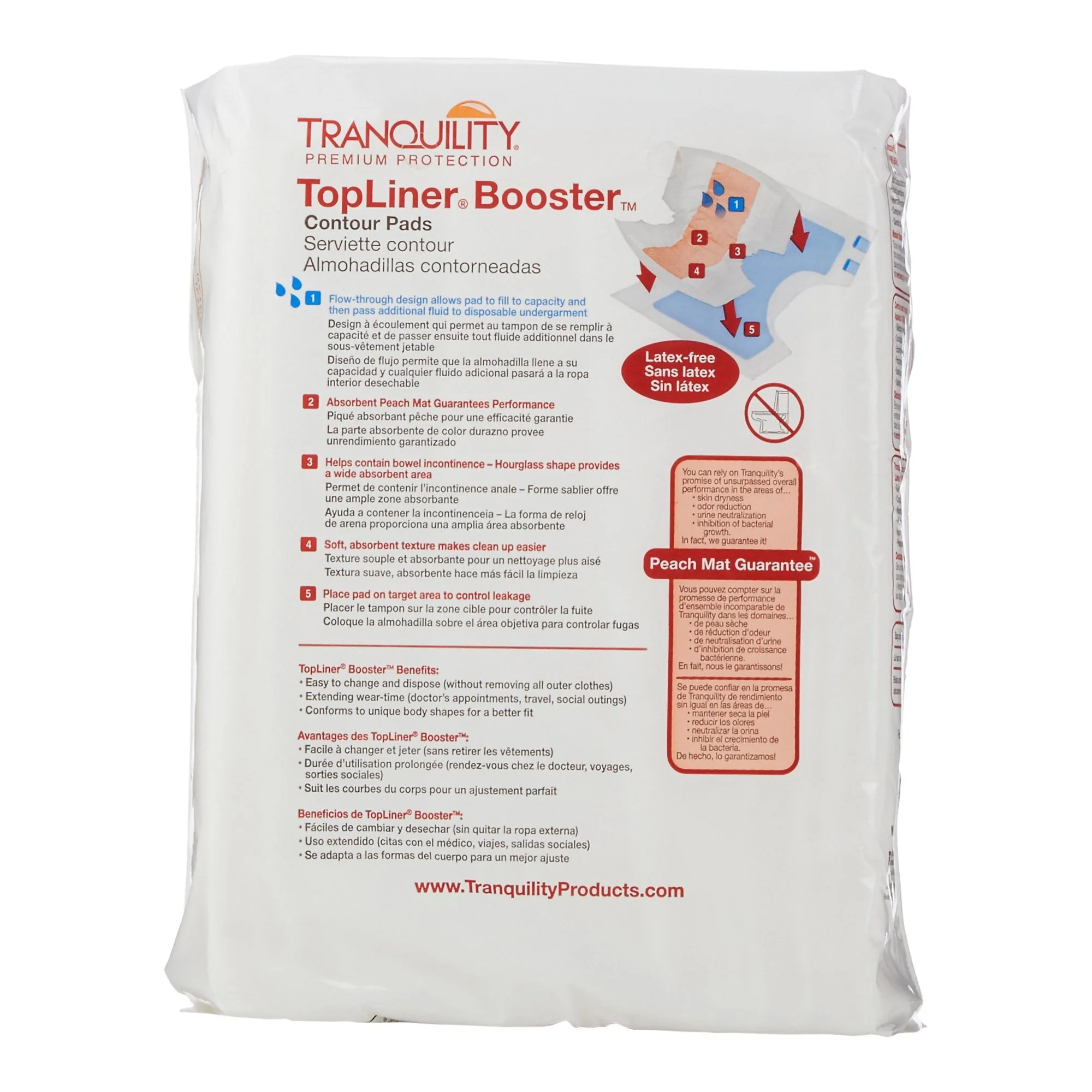Tranquility Top Liner Booster Contour Pads 12ct M-XL - Image 2