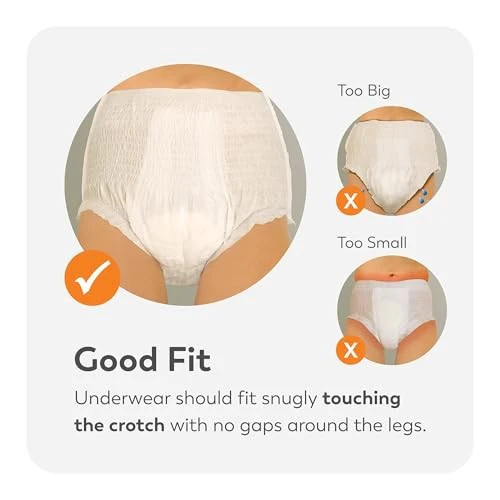 Tranquility Premium Overnight Disposable Maximum Absorbent Underwear 3XL, 10 Pack - Image 4