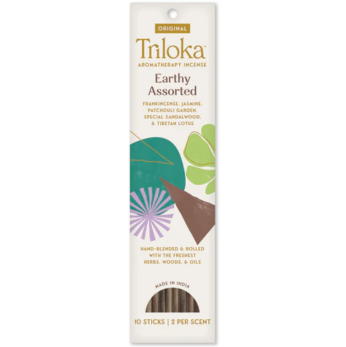 Triloka Incense Earthly Assorted 10ct