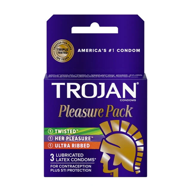 Trojan Pleasure Pack Condom, 3 Count - Image 2