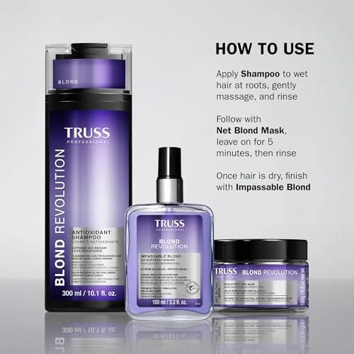 Truss Blond Revolution Blonde Shampoo, 10.14 Fl Oz - Image 4
