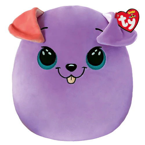TY SQUISH A BOOS BITSY Purple Dog-10" 39225