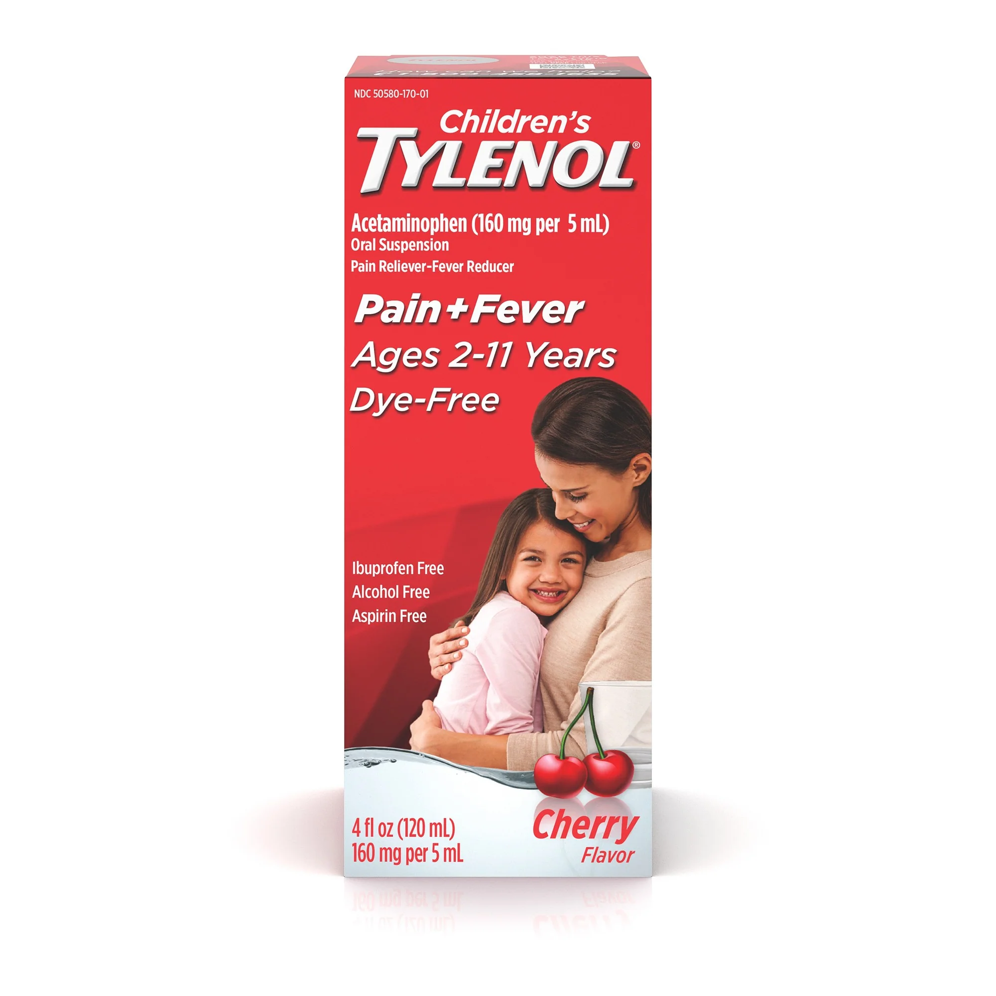 Tylenol Children's Pain + Fever Relief, Cherry, 4 Fl Oz