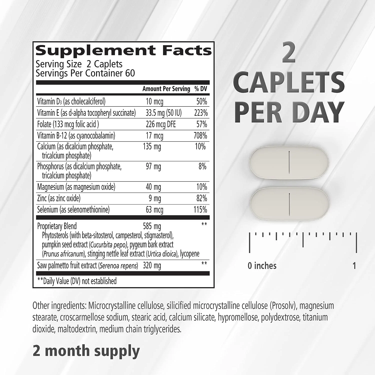 Urinozinc Prostate Plus, Saw Palmetto & Beta Sitosterol Supplement for Men, Reduce Frequent Urination - Image 4