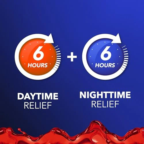 Vicks Intense Flu Warming Combo Syrup - Acetaminophen - Black Cherry - 24 Fl Oz - Image 6