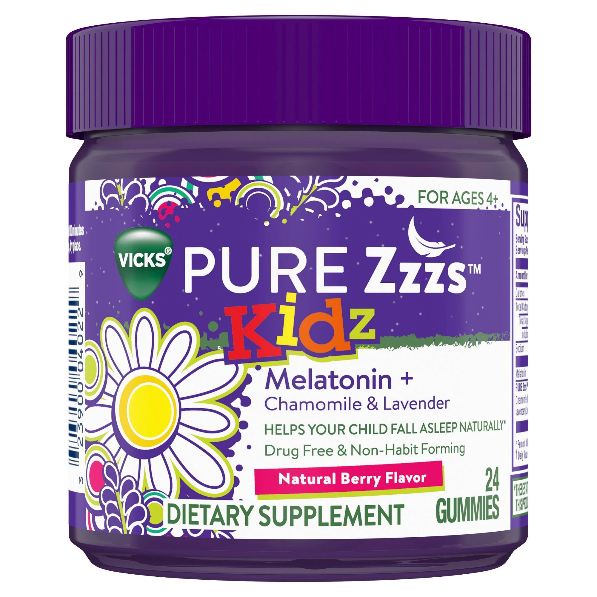 Vicks Kidz Natural Berry Sleep Gummies - Image 6