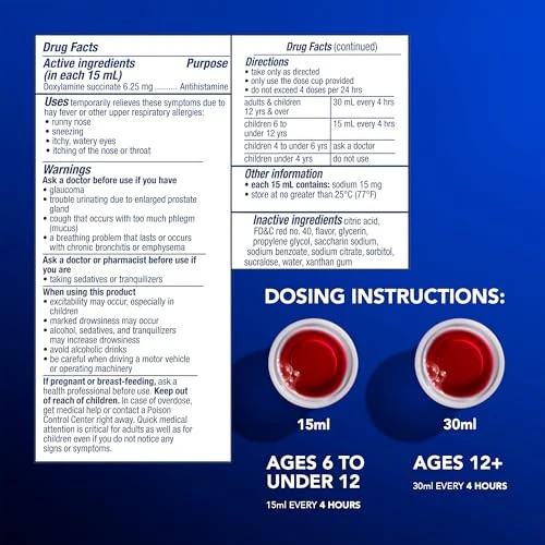 Vicks NyQuil Kids Allergy Liquid, Berry, 8 FL OZ - Image 8