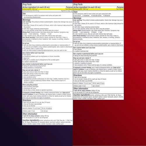 Vicks PainQuil Day/Night Acetaminophen Combo Pack, 24 OZ - Image 6