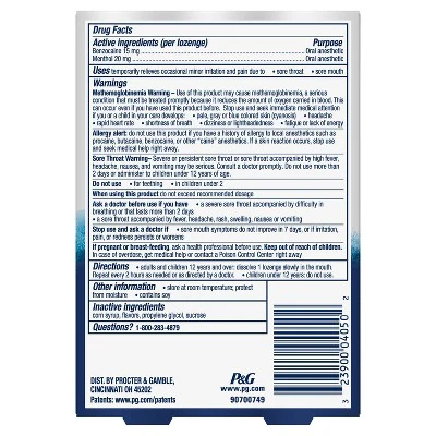 Vicks Sore Throat Lozenges, Cooling Relief - Image 2