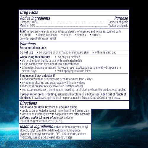 Vicks Vapo Freeze Pain Reliever Cream - 3oz - Image 9