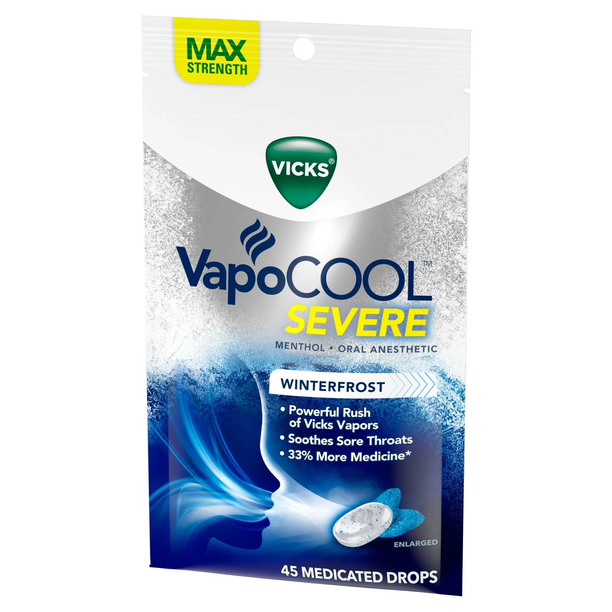 Vicks VapoCOOL Severe Menthol Cough Drops - 45ct - Image 2