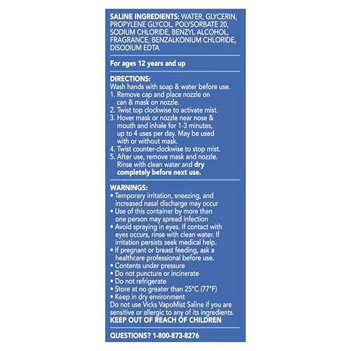 Vicks VapoMist Starter Kit Spray - Saline - 1.7oz - Image 10
