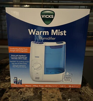 Vicks Warm Moisture Humidifier White/Blue - Image 5