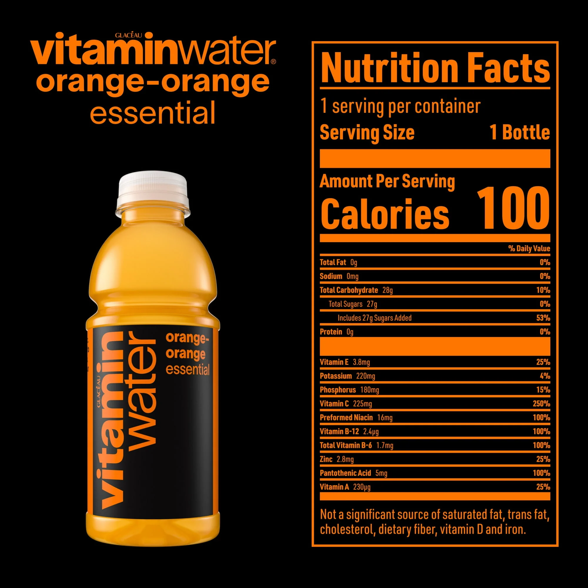 Vitamin Water Essential Water 20oz - Image 2
