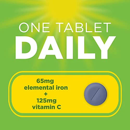 Vitron-C Iron Once Daily, High Potency Iron with Vitamin C, 60 Tablets - Image 4