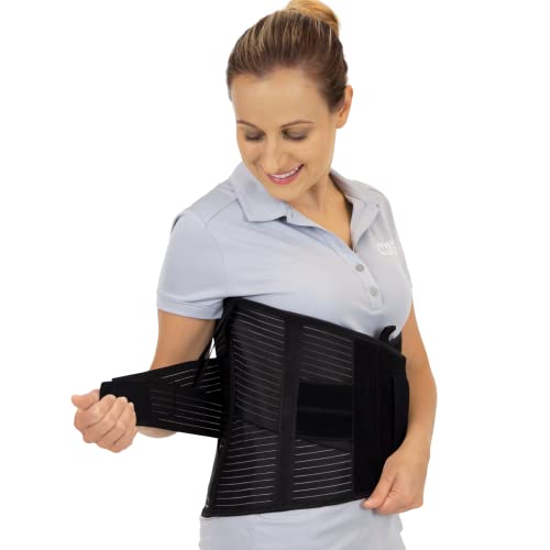 Vive Back Support Belt for Women & Men with Cross Strap Support