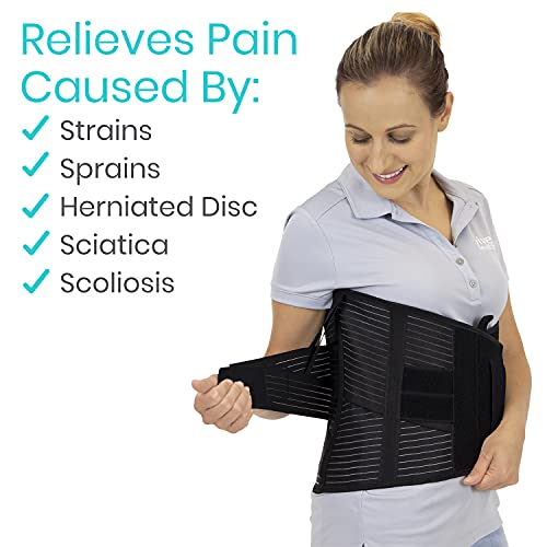 Vive Back Support Belt for Women & Men with Cross Strap Support - Image 3