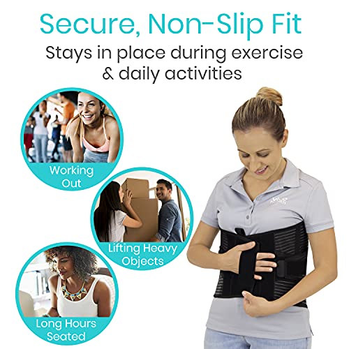 Vive Back Support Belt for Women & Men with Cross Strap Support - Image 4
