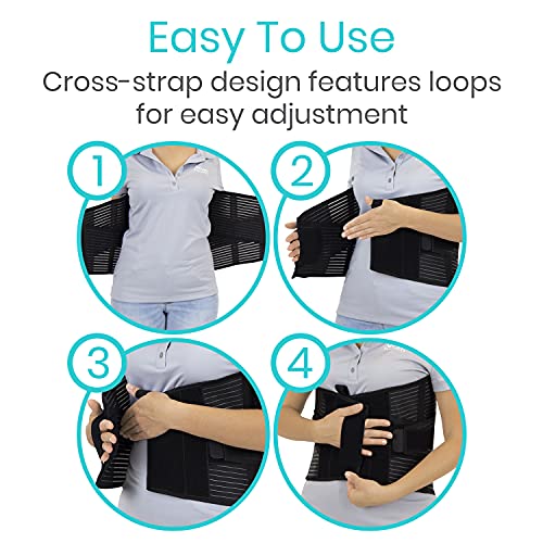 Vive Back Support Belt for Women & Men with Cross Strap Support - Image 6