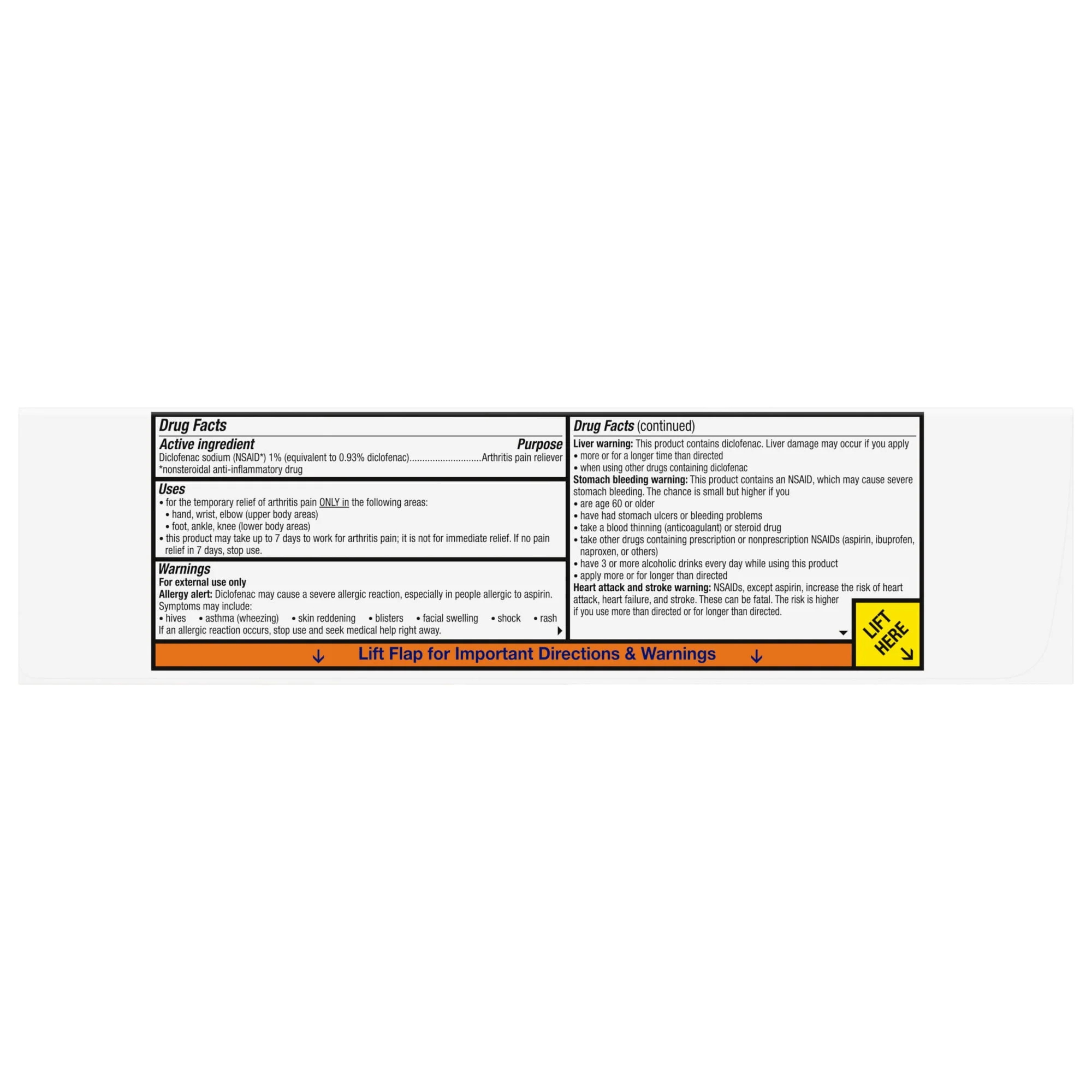 Voltaren Arthitis Pain Diclofenac Topical 1% 150g - Image 2