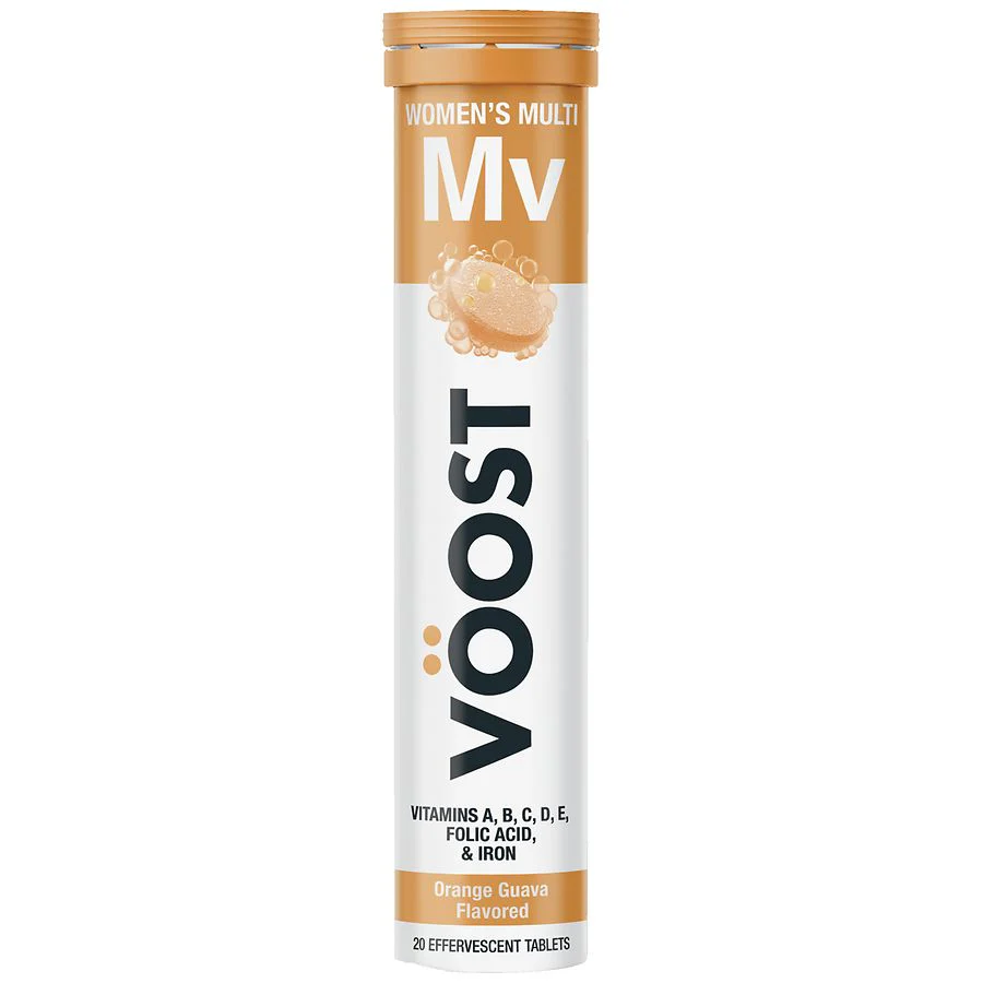 Voost Women's Multi Mv Orange Guava Effervescent 20 Tablets