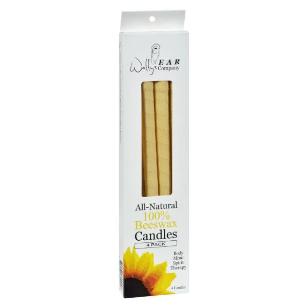 Wally's All Natural 100% Beeswax 4ct