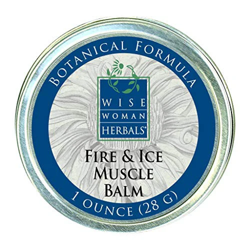 Wise Woman Herbals Wise Fire And Ice Muscle Balm - Warming And Cooling Botanical Balm For Muscles And Joints - Aids In Exercise Recovery -1 Oz