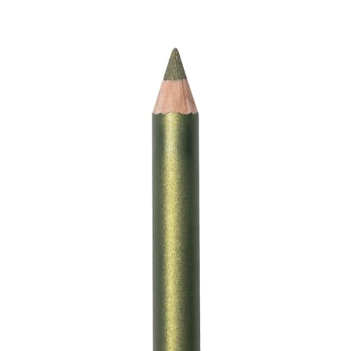 Wooden Eyeliner Pen, Thin Pencil Shape, Easy to Use, Firm Yet Smooth Formula, Perfectly Edged Eyes, Contour and Line, Long Lasting, Golden Olive - Image 3