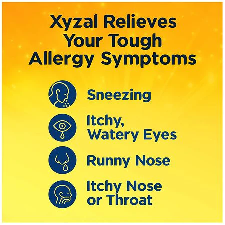 Xyzal Allergy 24hr Levocetirizine Dihydrochloride5mg/ Antihistamine 180 mg 35 Tablets - Image 2