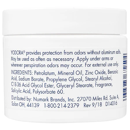 Yodora Deodorant Cream 2Oz - Image 2